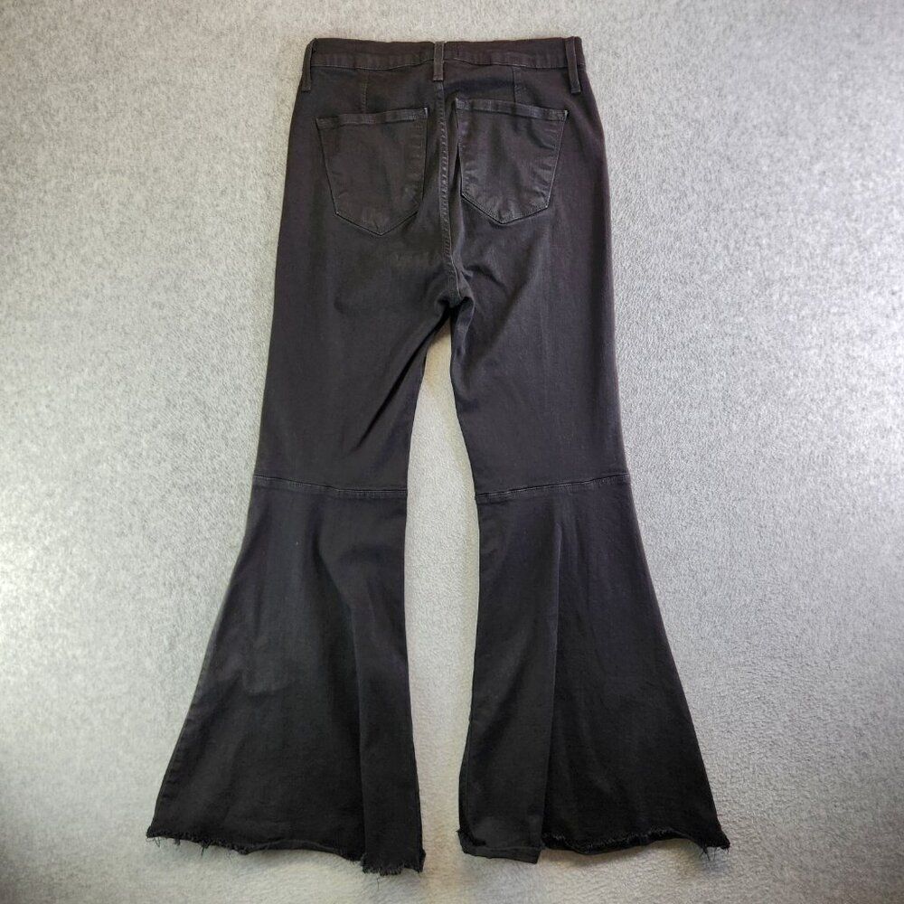 Judy Blue Jeans Womens 30 Black Super Flare High Rise Boho Retro 70s - Picture 14 of 15